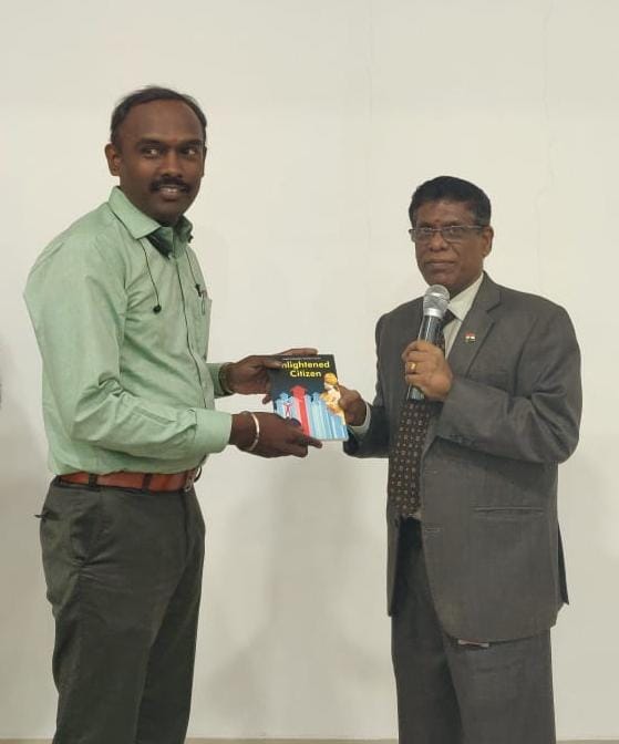 Received the Appreciation from My Mentor Mr. R. GOPINATH - Founder - GoPast Learning Centre